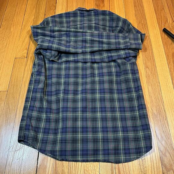 Denim & Supply Lot of 2 Mens Large Plaid ButtonDown Shirt Ralph Lauren Green Red - Picture 8 of 15